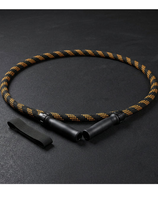 Valevt Braided Weighted Jump Rope 2.8 m Black Amber - Lifestyle view