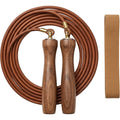 Valevt Leather Jump Rope 2.75 m with Walnut Handles Brown - Product view